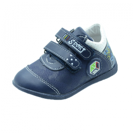 Pantofi cu siret si scai baieti - Pantofi pentru baieti Bessky WL7533-1-26, Bleumarin