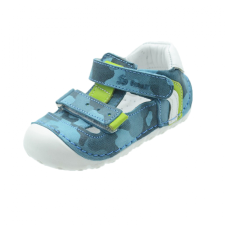 Incaltaminte baieti - Pantofi ortopedici din piele pentru baieti Small Foot SSMFF8-19, Albastru