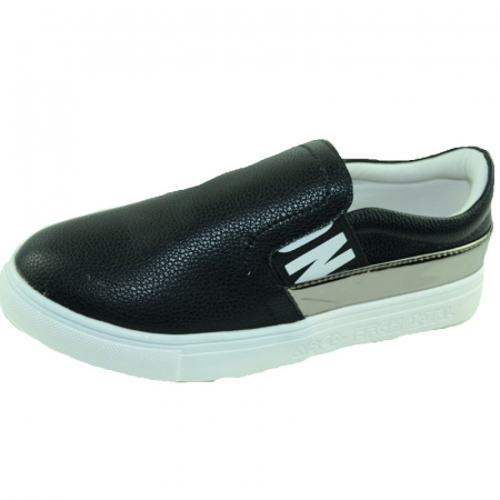 Pantofi cu siret si scai fete - Pantofi pentru fete Apawwa M321-32, Negru