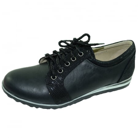 Pantofi cu siret si scai fete - Pantofi pentru fete Badoxx 5LL-437-A-31, Negru