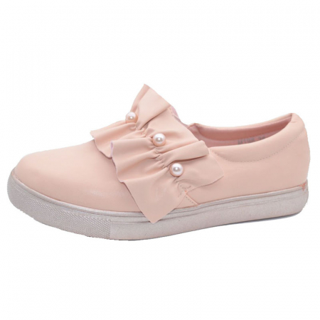 Pantofi cu siret si scai fete - Pantofi pentru fete MRS M198R-34, Roz