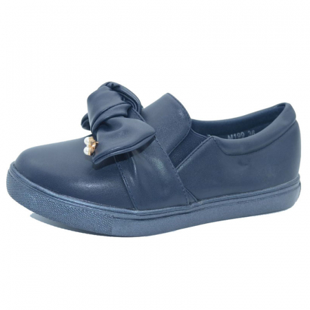 Pantofi cu siret si scai fete - Pantofi pentru fete MRS M199B-31, Bleumarin
