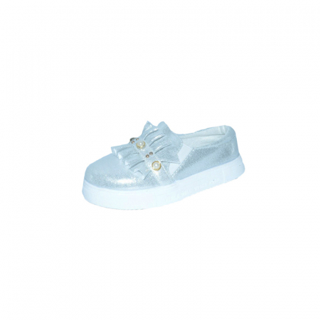 Pantofi cu siret si scai fete - Pantofi pentru fete Moda 8910C-G-31, Gri