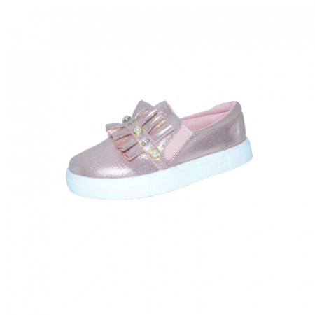 Pantofi cu siret si scai fete - Pantofi pentru fete Moda 8910C-R-31, Roz