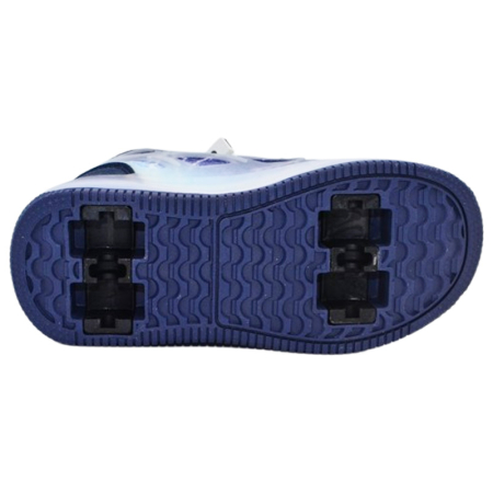 Pantofi cu leduri si roti detasabile, pentru baieti, Mini Junior M738A-31, Albastru [6]