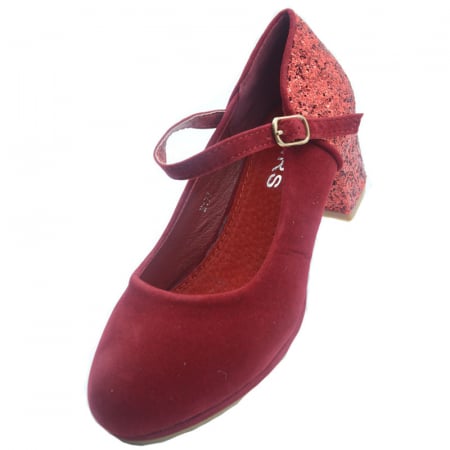 Pantofi cu toc pentru fete MRS M177R-33, Rosu [2]