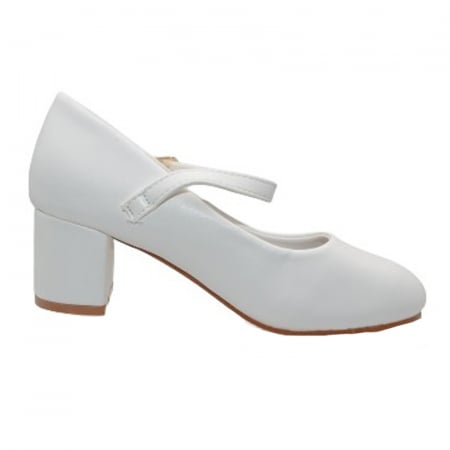 Pantofi cu toc pentru fete MRS M1309A, Alb [2]