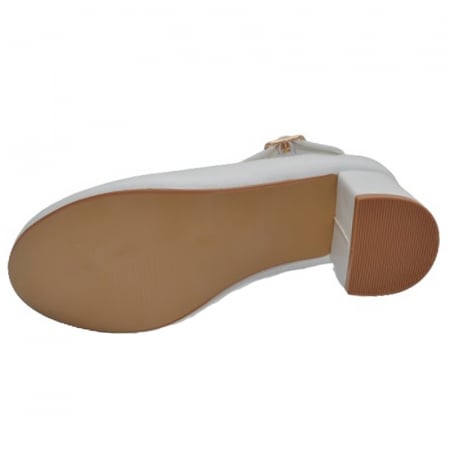 Pantofi cu toc pentru fete MRS M1309A, Alb [3]