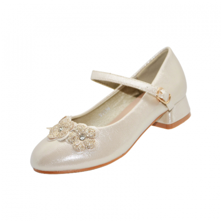 Pantofi cu toc fete - Pantofi cu toc pentru fete MRS M1529-2, Auriu