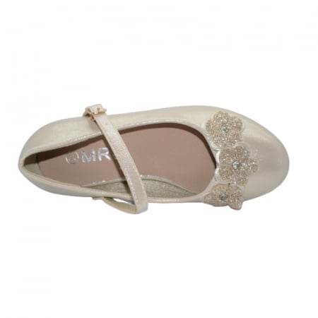 Pantofi cu toc pentru fete MRS M1529-2, Auriu [3]