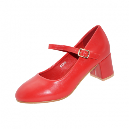 Pantofi cu toc fete - Pantofi cu toc pentru fete MRS M1309,Rosu