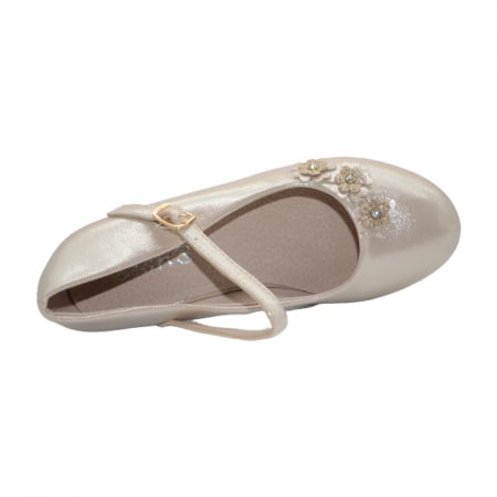 Pantofi cu toc pentru fete MRS M1531-1, Auriu [3]