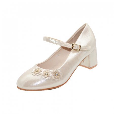 Pantofi cu toc fete - Pantofi cu toc pentru fete MRS M1531-1, Auriu