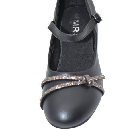 Pantofi cu toc pentru fete MRS M1539N, Negru [2]