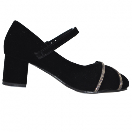 Pantofi cu toc pentru fete MRS M1540N, Negru [1]