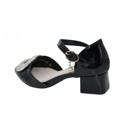 Pantofi cu toc pentru fete MRS M2024-13, Negru [3]