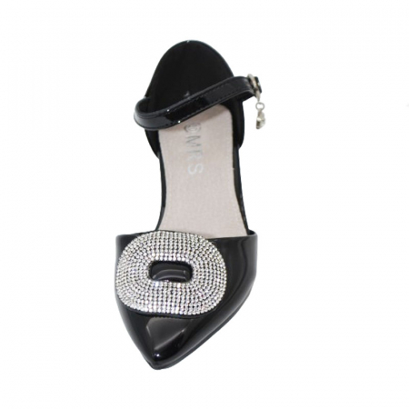 Pantofi cu toc pentru fete MRS M2024-13, Negru [2]