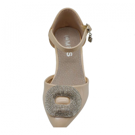 Pantofi cu toc pentru fete MRS M2024-13B, Bej [2]