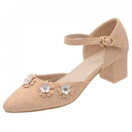 Pantofi cu toc fete - Pantofi cu toc pentru fete MRS R7070-4-30, Roz