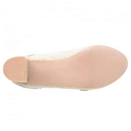Pantofi cu toc pentru fete MRS R1508-A-24, Auriu [3]