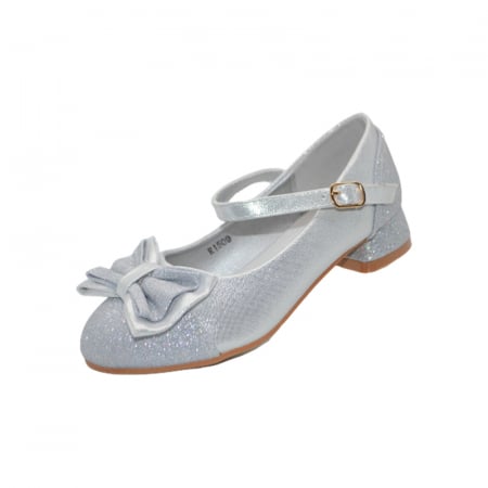 Pantofi cu toc fete - Pantofi cu toc pentru fete MRS R1509, Argintiu