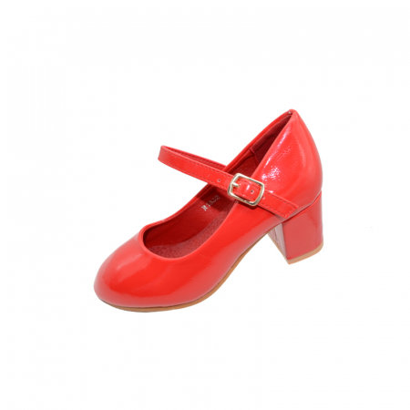 Pantofi cu toc pentru fete MRS R1532-R-25, Rosu [2]