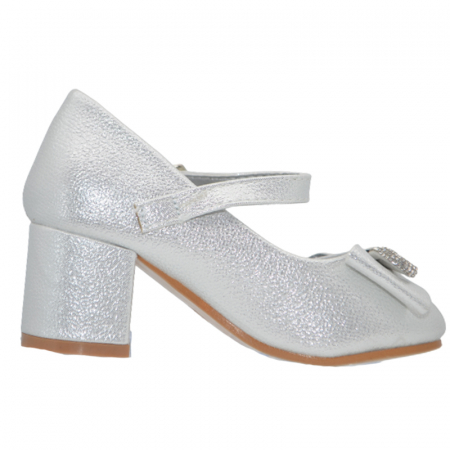Pantofi cu toc pentru fete MRS R1535, Argintiu [1]