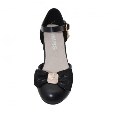 Pantofi cu toc pentru fete MRS R2024-10N, Negru [2]