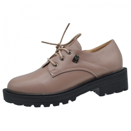 Pantofi cu siret si scai fete - Pantofi ortopedici pentru fete MRS M98-3, Roz