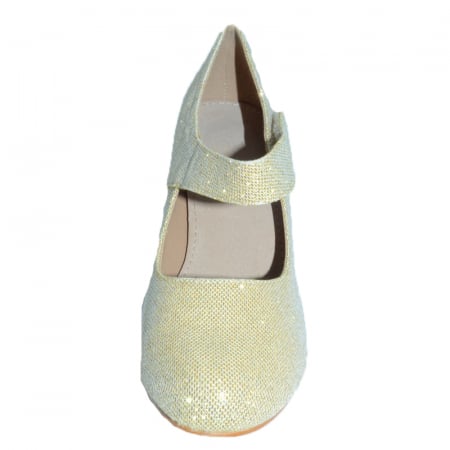 Pantofi cu toc pentru fete Miss Q F6622-23-35, Auriu [1]