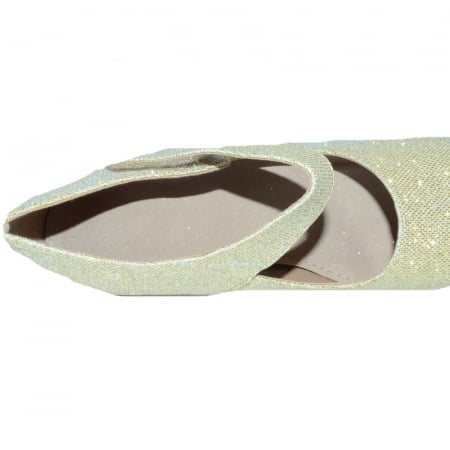 Pantofi cu toc pentru fete Miss Q F6622-23-35, Auriu [3]