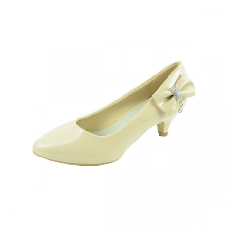 Pantofi cu toc fete - Pantofi cu toc pentru fete MRS M1280C-32, Crem