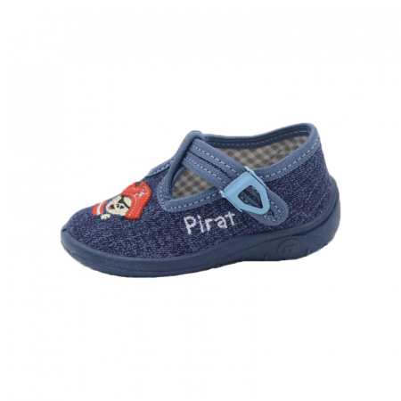 Tenisi baieti - Pantofi din panza pentru baieti Nazo 013CA-25, Bleumarin