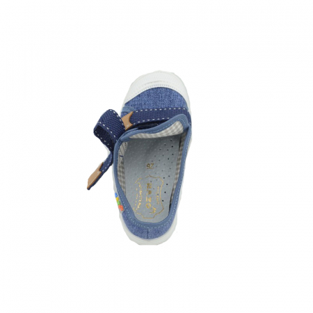 Pantofi din panza pentru baieti Nazo 032-AD-30, Albastru [4]