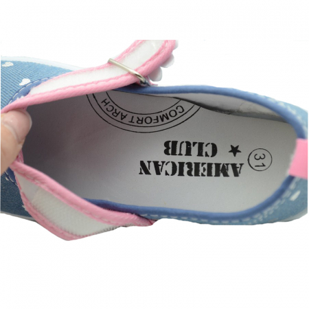 Pantofi din panza pentru fete American Club TEN12/20AL-31, Multicolor [3]