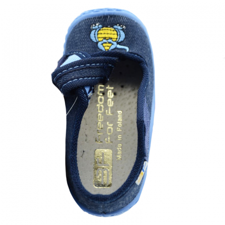 Pantofi din panza pentru baieti 3F F3-27-19, Bleumarin [4]