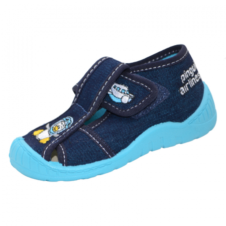 Tenisi baieti - Pantofi din panza pentru baieti 3F F3-G3, Bleumarin