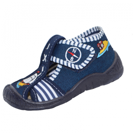 Sandale din panza baieti - Sandale din panza pentru baieti 3F F3-G10, Bleumarin