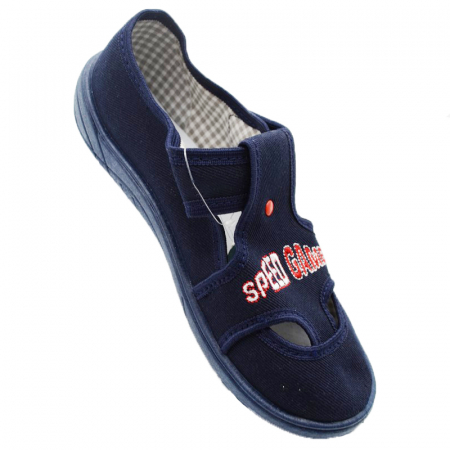Pantofi din panza pentru baieti Nazo 018-BB1-31, Bleumarin [1]