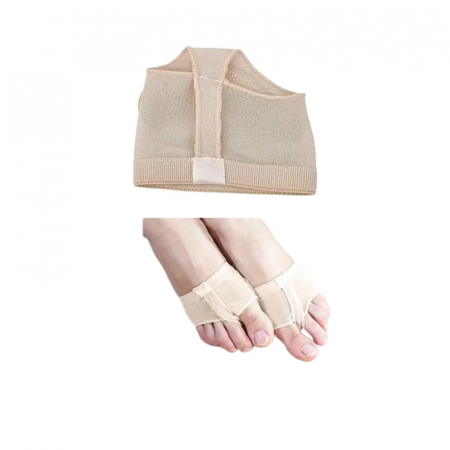 Balerini balet - Pantofi din pânză pentru degetele de la picioare, pentru a fixa bine piciorul pe podea, folosiți la balet, gimnastică și dans, Mini Junior, BLRMJ61224, Crem