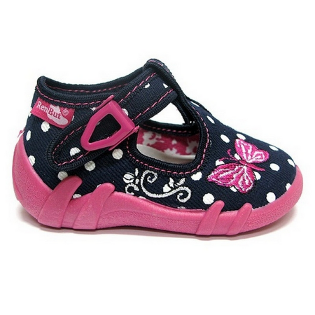 Pantofi din panza pentru fete Renbut F101-19, Bleumarin [2]