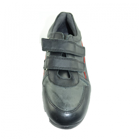 Pantofi din piele naturala pentru baieti Pinky Pinky PP20-35, Negru [2]