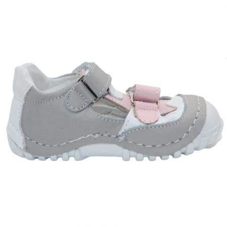 Pantofi din piele ortopedici pentru fete Small Foot SMLFS-30, Gri [2]