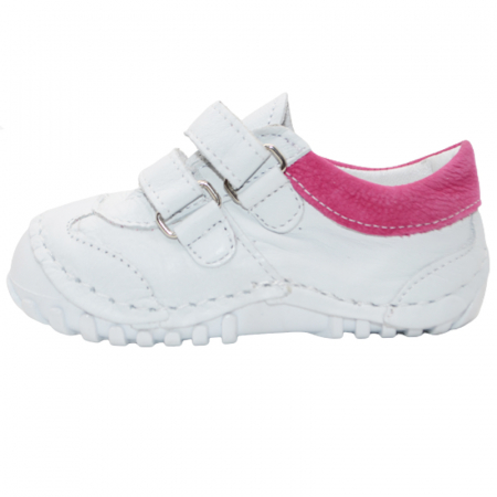 Pantofi din piele ortopedici pentru fete Small Foot SMLFS-35, Alb [2]