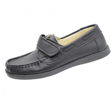 Pantofi cu siret si scai baieti - Pantofi din piele pentru baieti Ozcan OZC-5-31, Negru