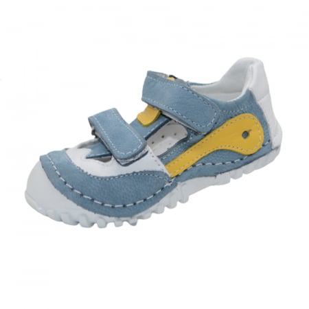 Incaltaminte baieti - Pantofi din piele pentru baieti Small Foot SMLFS-26, Albastru