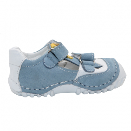 Pantofi din piele pentru baieti Small Foot SMLFS-26, Albastru [2]