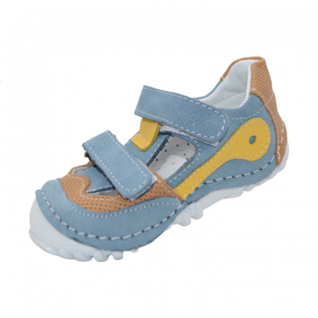 Incaltaminte baieti - Pantofi din piele pentru baieti Small Foot SMLFS-27, Albastru