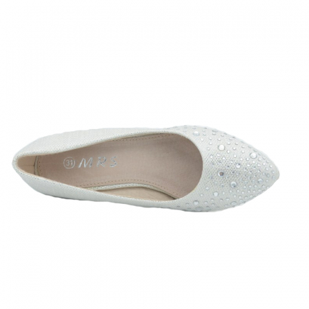 Pantofi eleganti cu toc pentru fete MRS M1281-31, Argintiu [1]