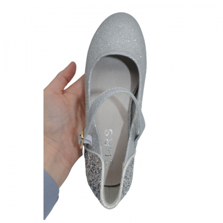 Pantofi eleganti cu toc pentru fete MRS M1503-31, Argintiu [1]